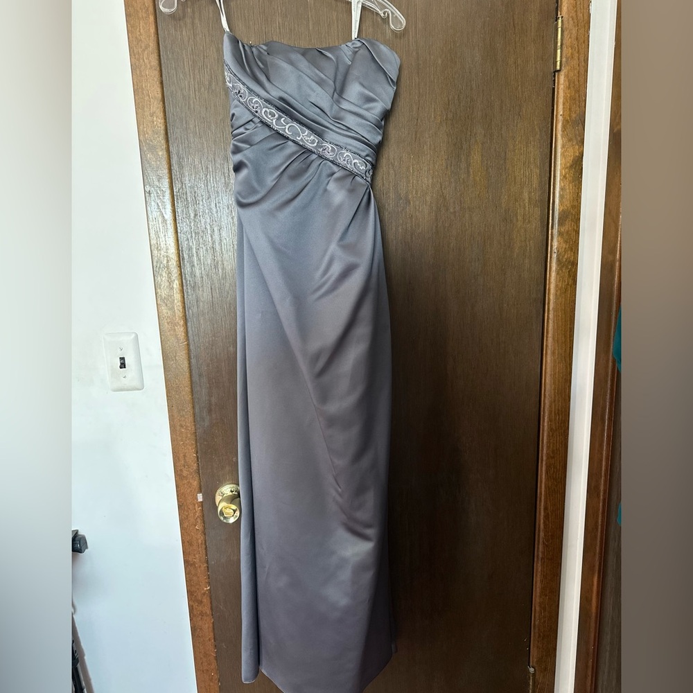 bridesmaid dress- dark gray- women’s size 2